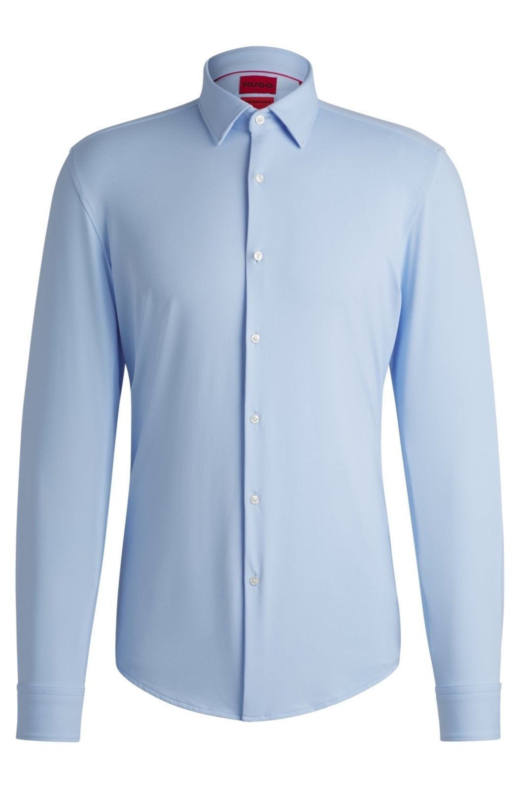 Camisa Slim De Jersey Elástico Para Desempenho Azul – 47