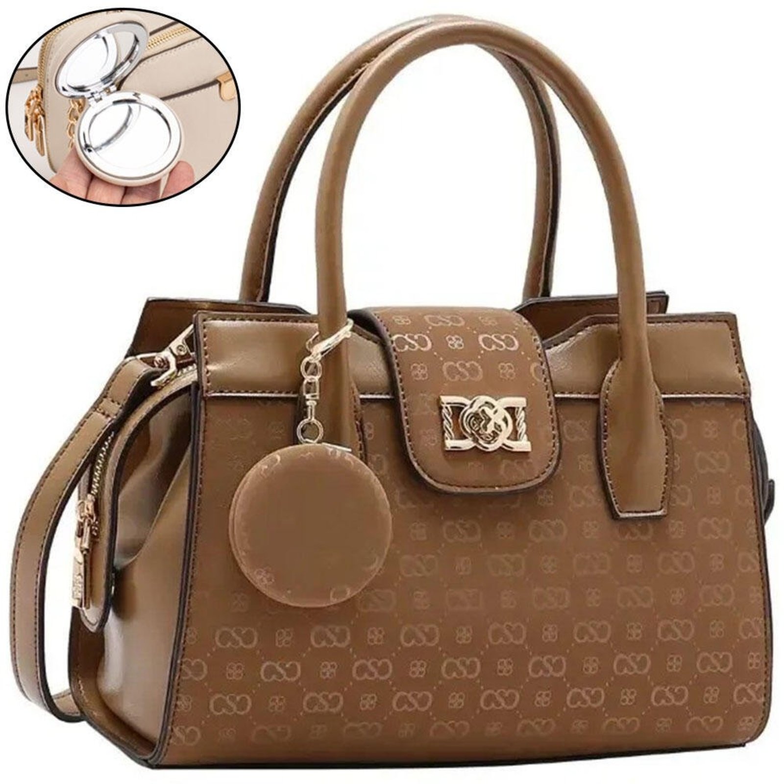 Bolsa Feminina Chenson Cg85434 1825434 Caramelo