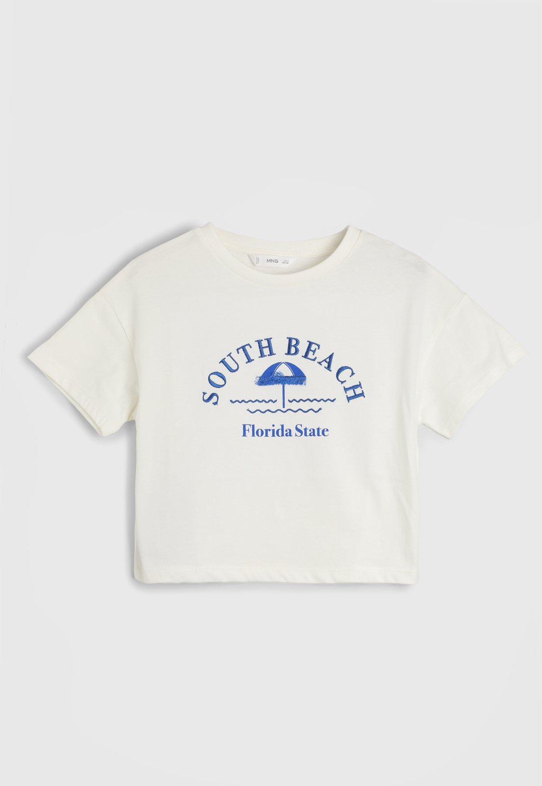 Infantil – Camiseta MANGO Full Print Off-White