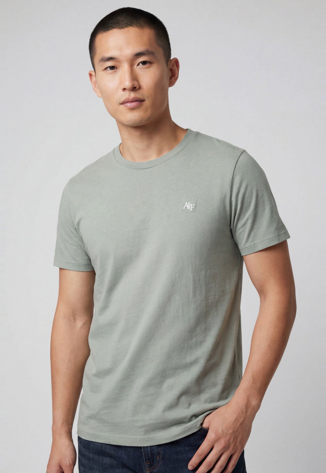 Camiseta Masculina Aeropostale Logo Bordado Verde
