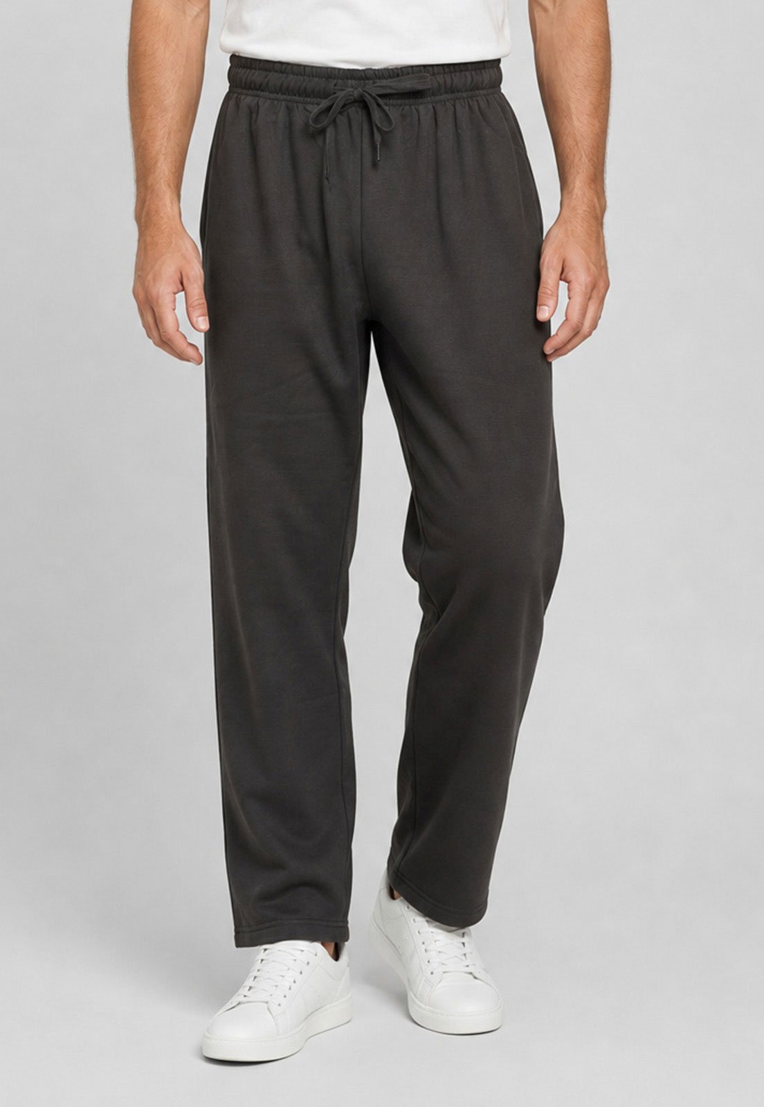 Calça de Moletom Masculina Broken Rules Cintura Média Cinza