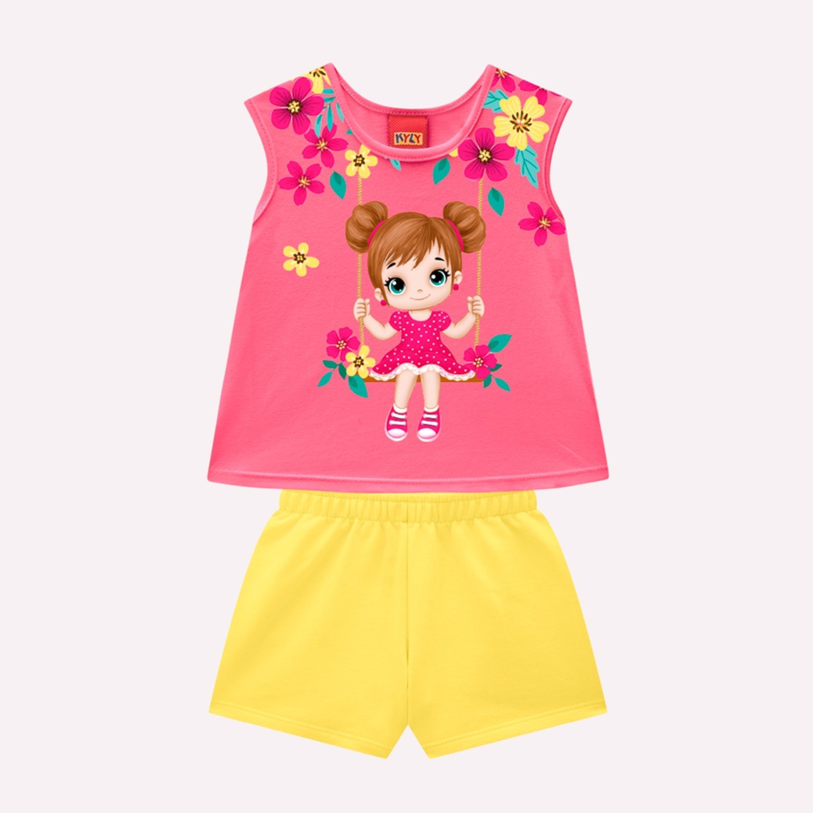 Infantil – Conjunto Menina em Algodão Kyly