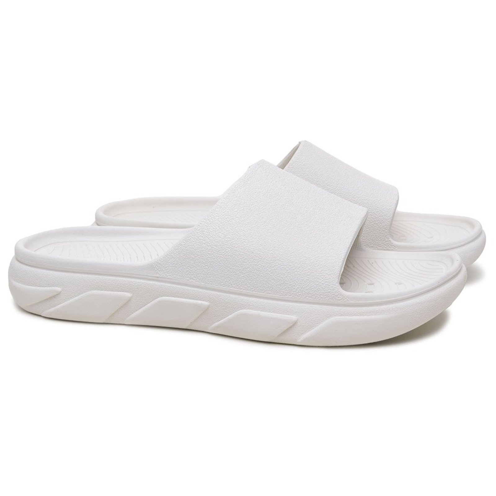Chinelo Casual Masculino Anna Andrade Nuvem Slide Confortável Antiderrapante Elegante Branco