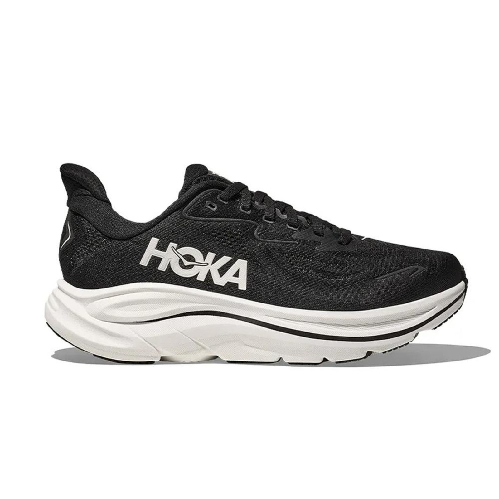 Vista 2 Tênis Hoka Clifton 10 Masculino Black/White preto black HOKA preto black