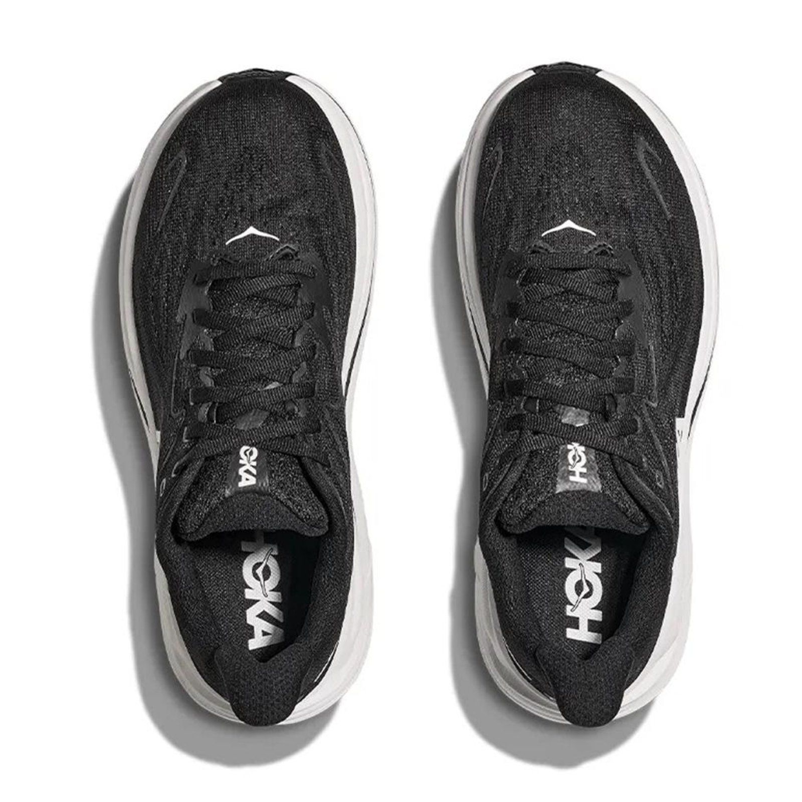 Vista 3 Tênis Hoka Clifton 10 Masculino Black/White preto black HOKA preto black