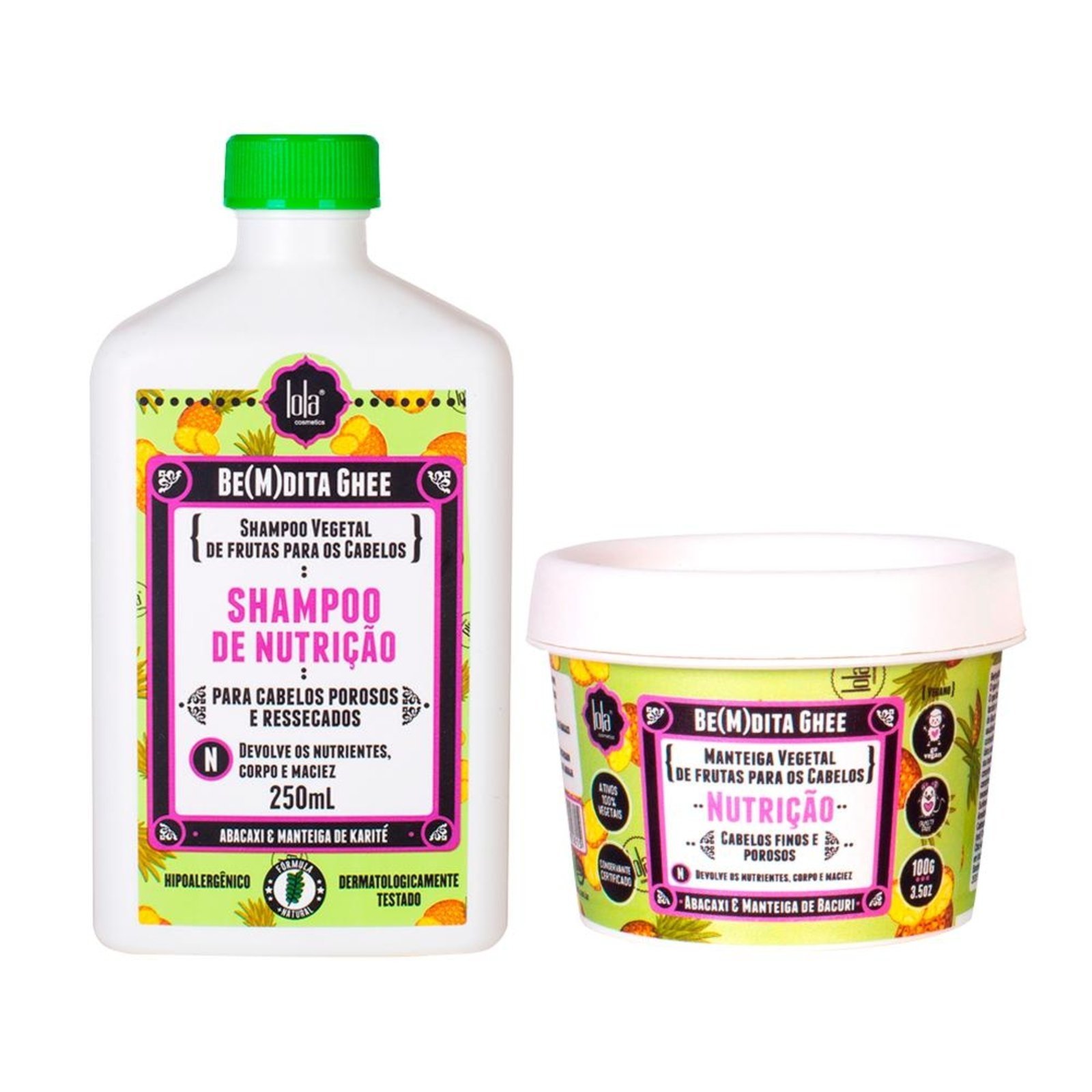 Kit Lola Cosmetics Nutrição Be(M)Dita Ghee - Shampoo Nutrição e Máscara Nutrição
