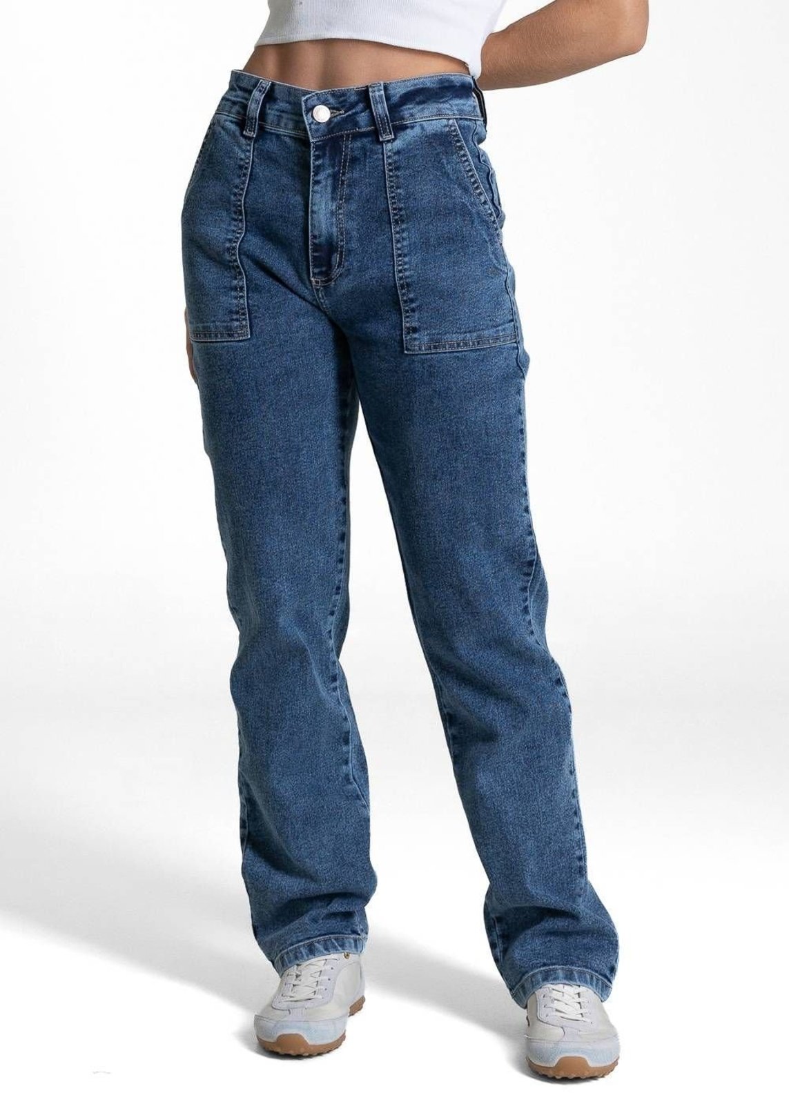 Calça Jeans Sawary Reta Petit - 283453 - Azul - Sawary