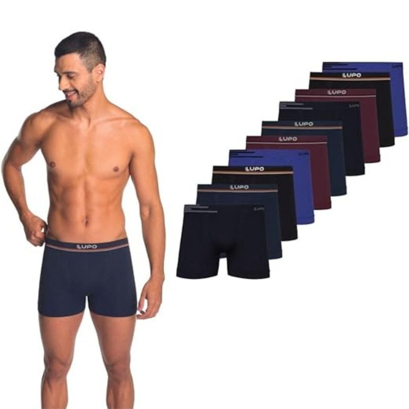 Cueca Lupo Boxer Microfibra Sem Costura 436 C/8