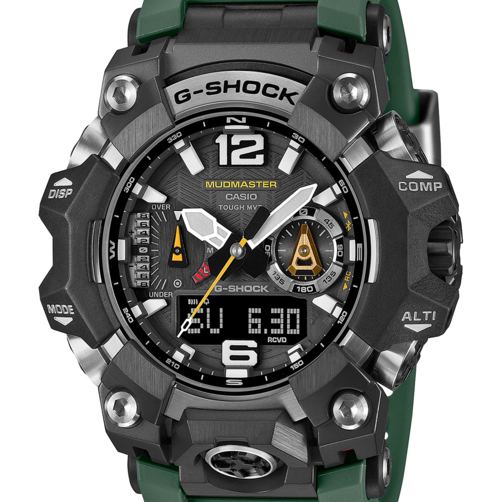 Vista 3 Relógio Casio G-Shock MUDMASTER GWG-B1000-3ADR verde Casio verde