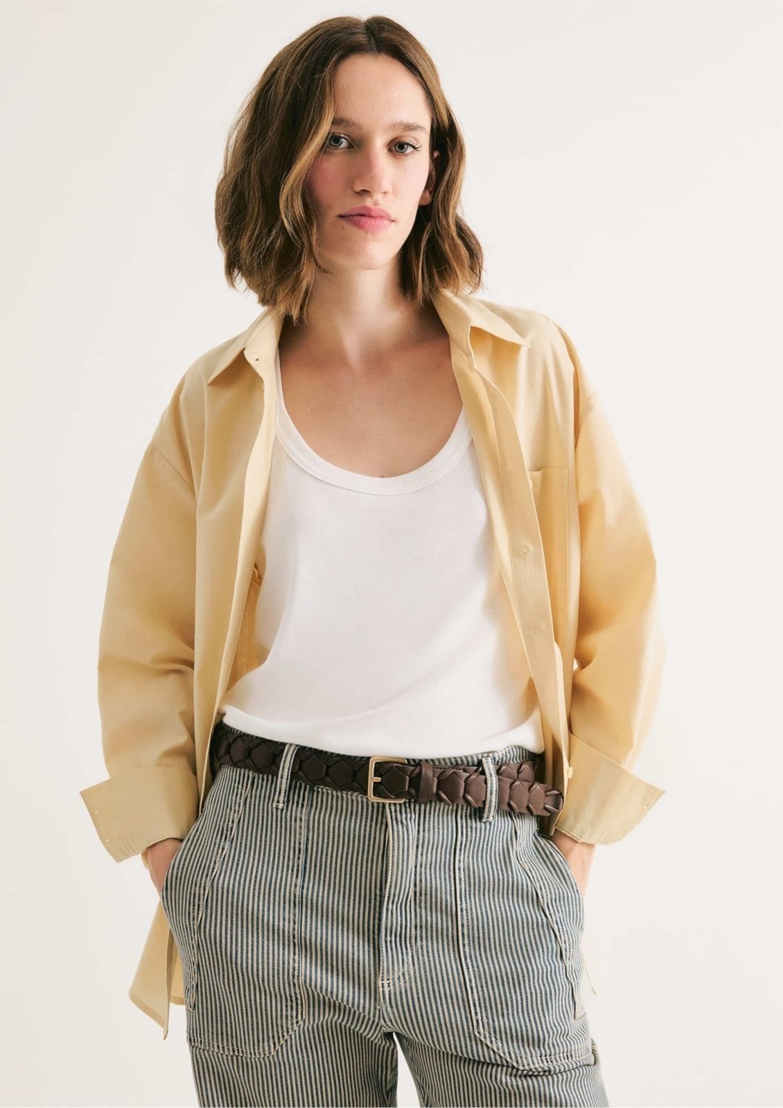 Camisa Feminina Oversized Manga Longa Hering