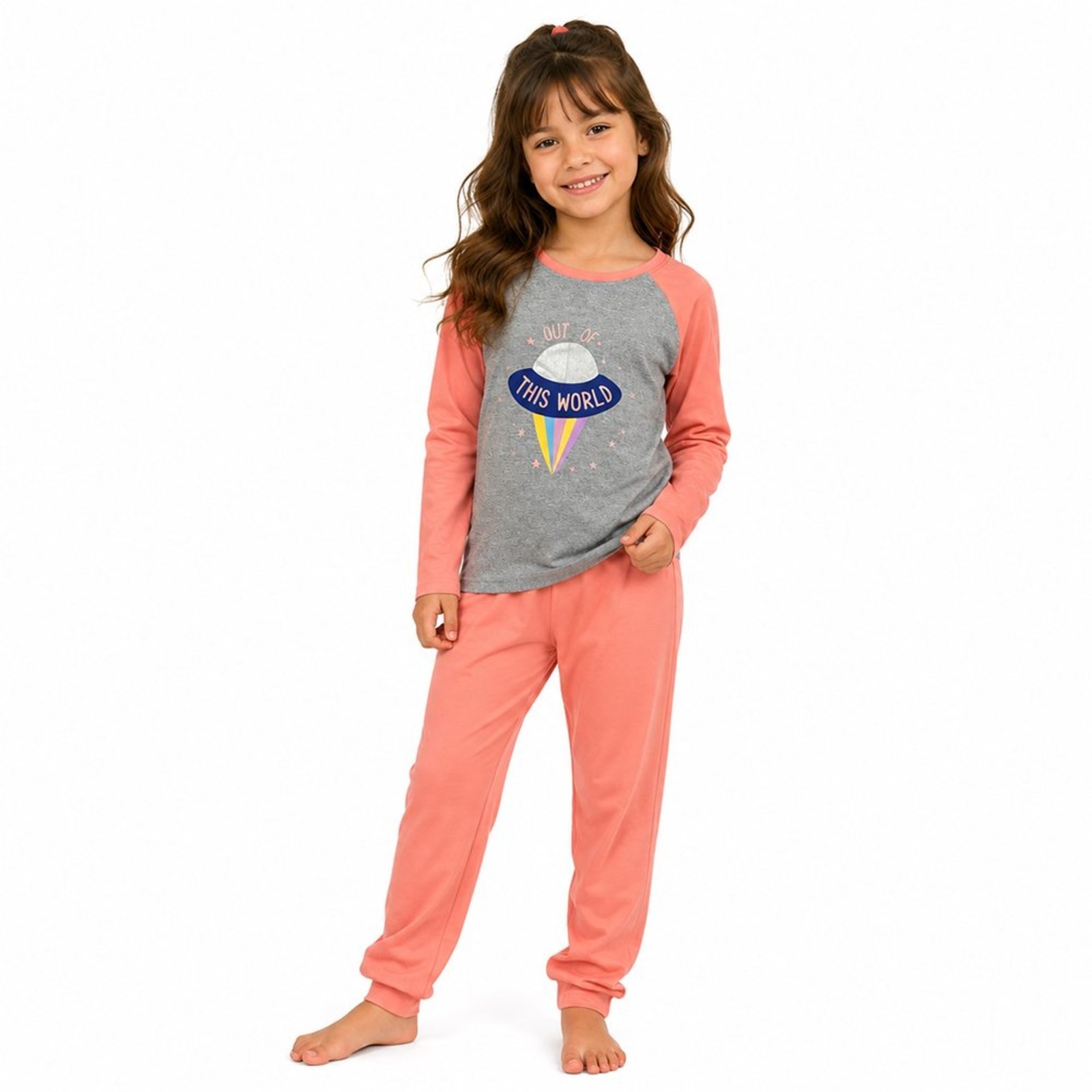 Pijama Juvenil Look Jeans Space Longo