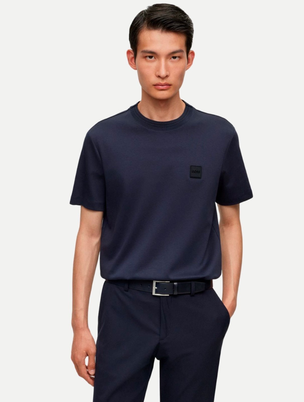 Camiseta Hugo Boss Masculina Regular Fit Tiburt 278 Azul Marinho