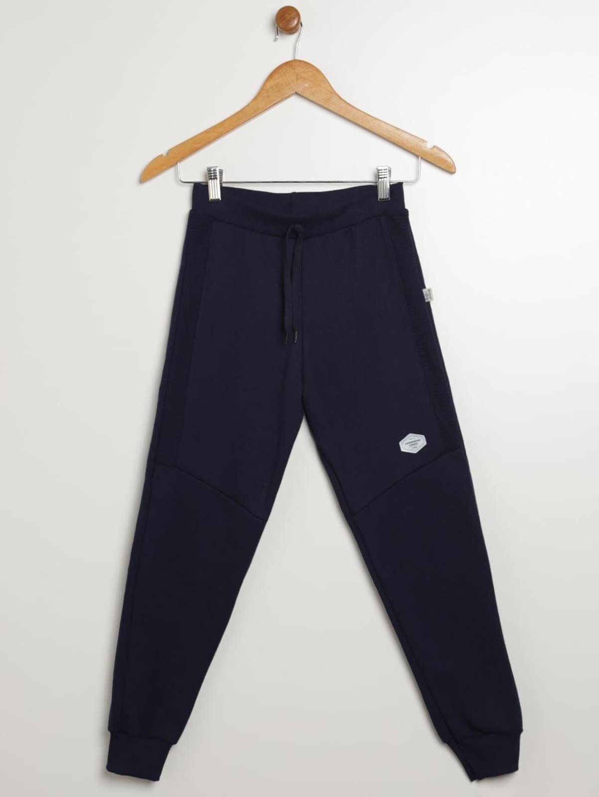 Infantil - Calça Moletom Com Punho Juvenil Para Menino - MARINHO