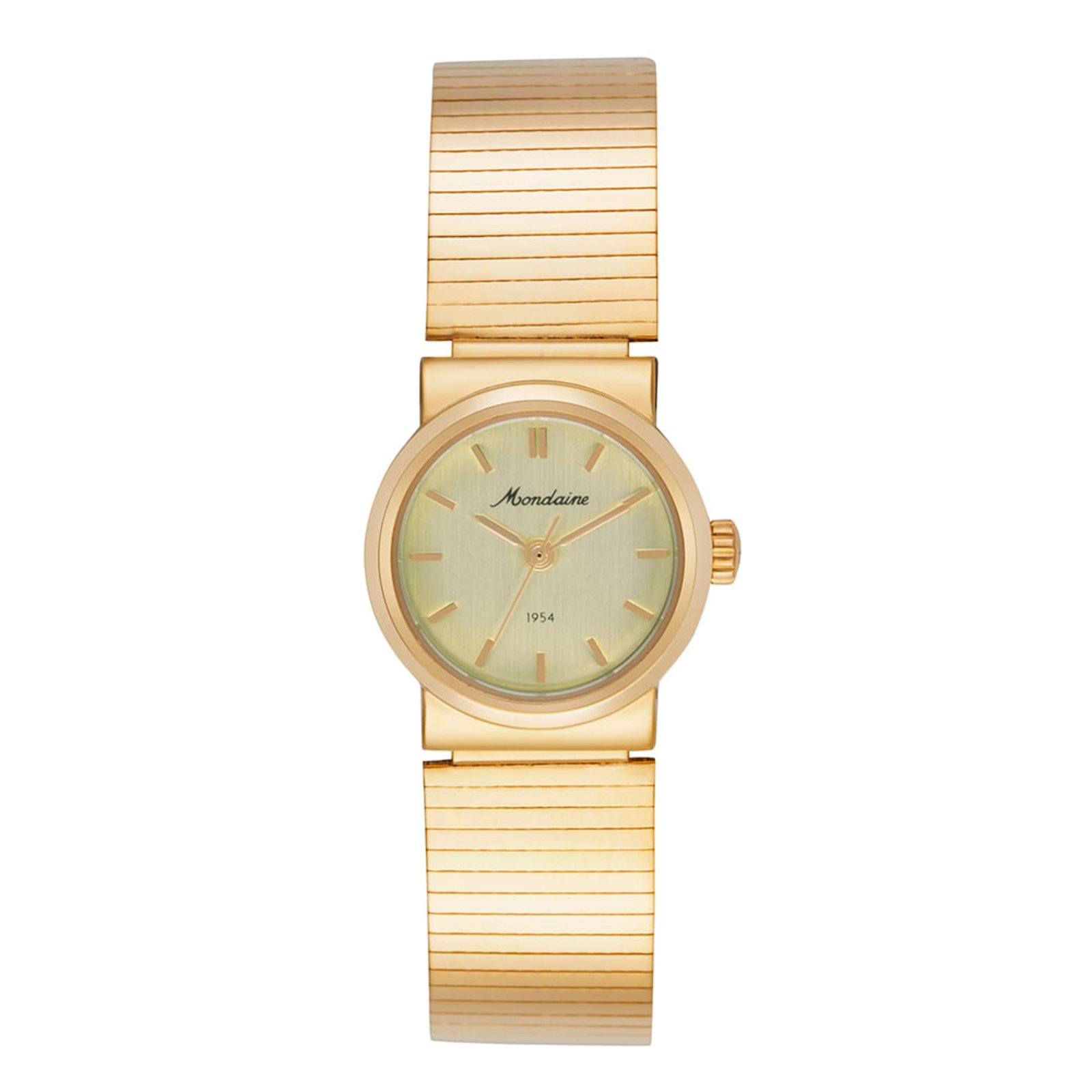 Relógio Feminino Dourado Pulseira Estilo Bracelete Mondaine