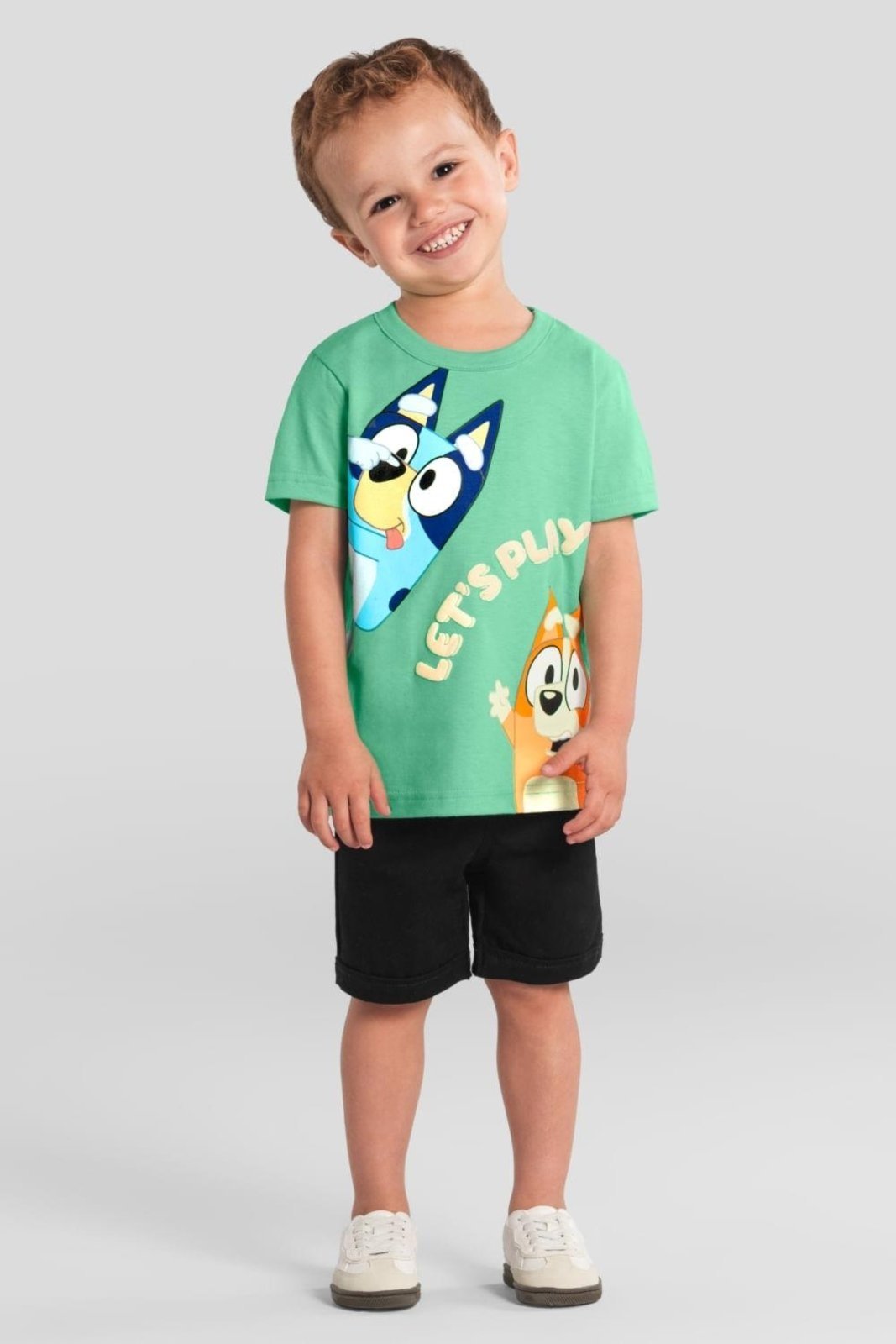 Infantil – Camiseta menino da Bluey Brandili Verde