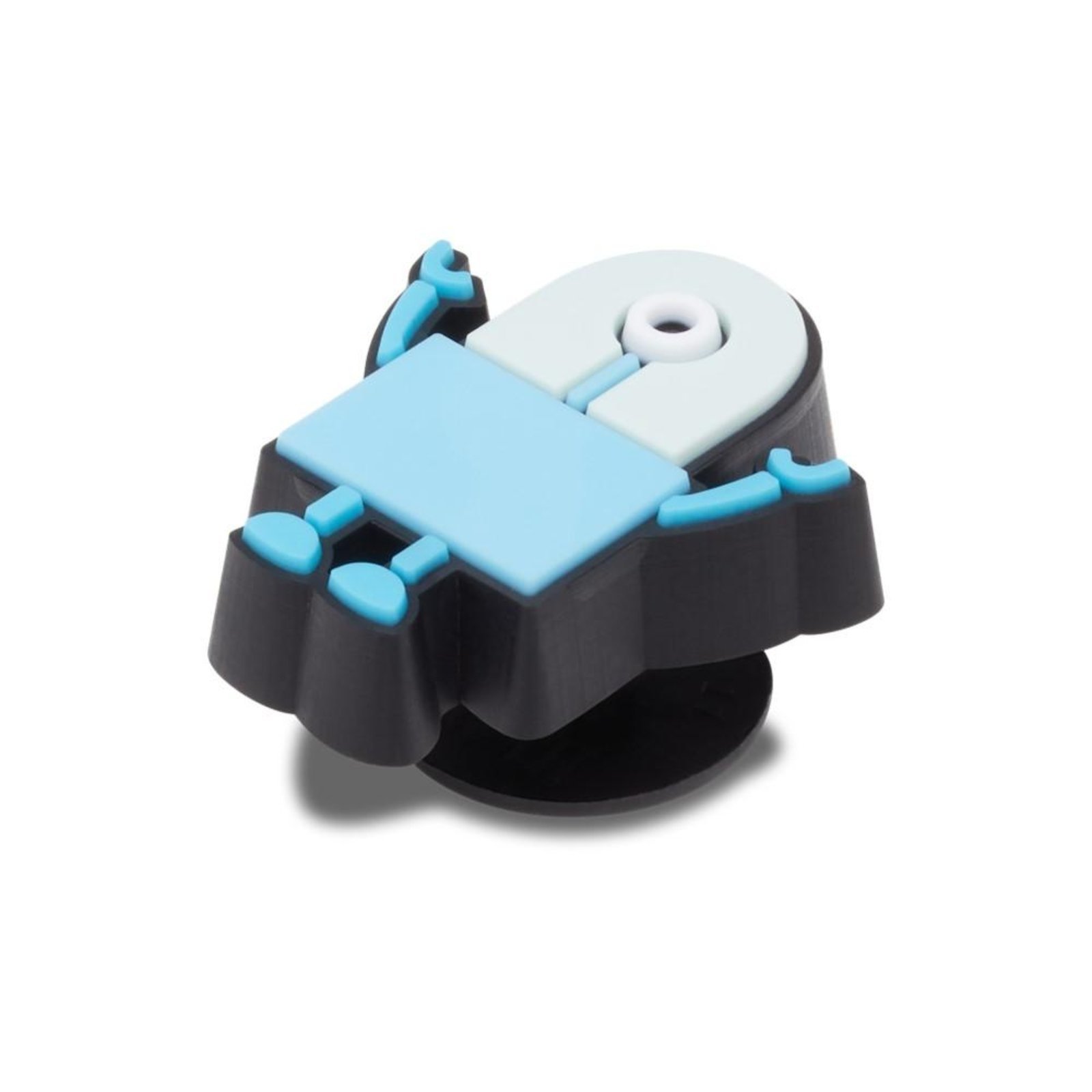 Vista 3 Infantil - Jibbitz™ pequeno robô ciclope unico Crocs branco