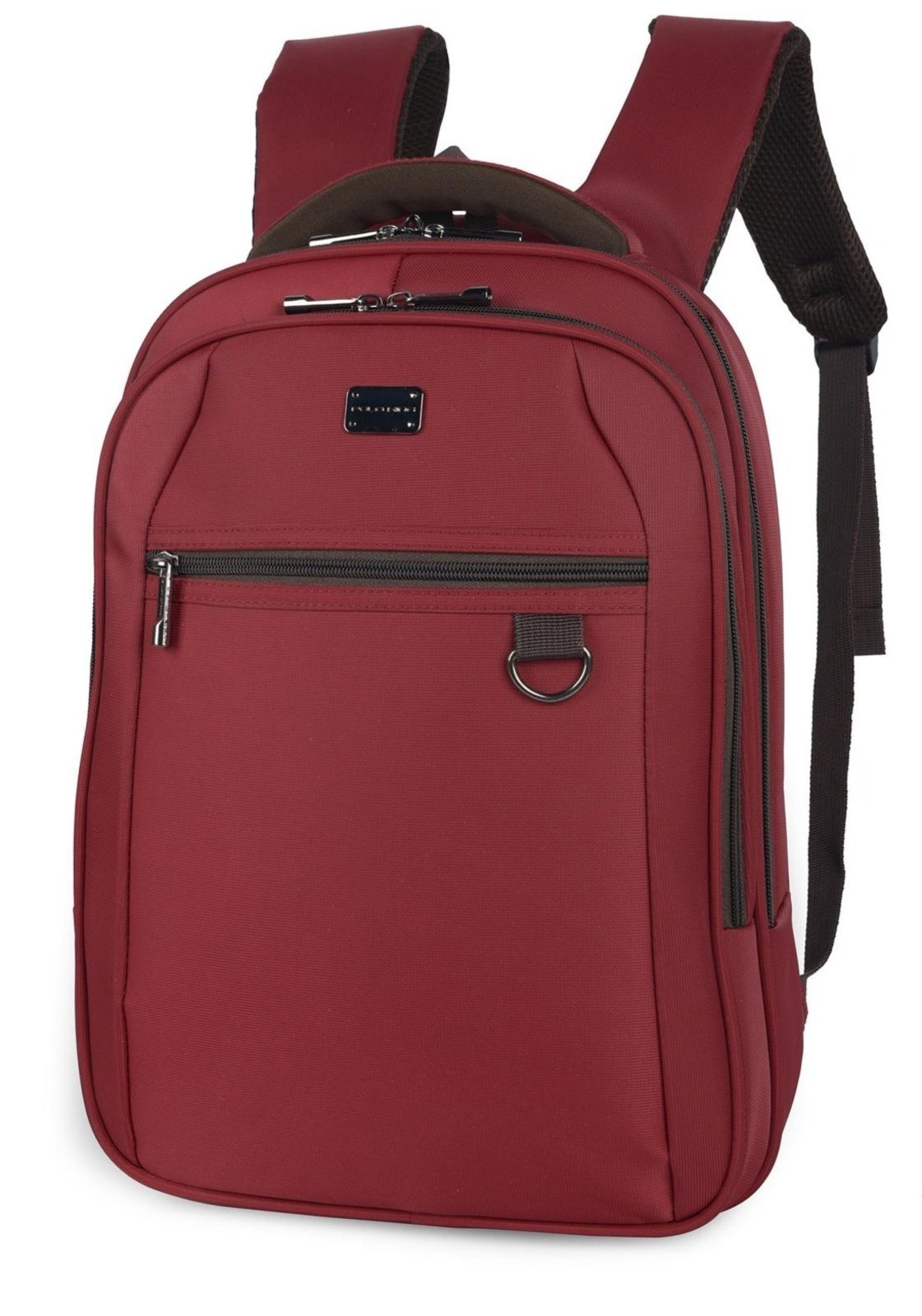 Mochila Juvenil Dois Bolsos Crinkle Up4you com Chaveiro Vermelho