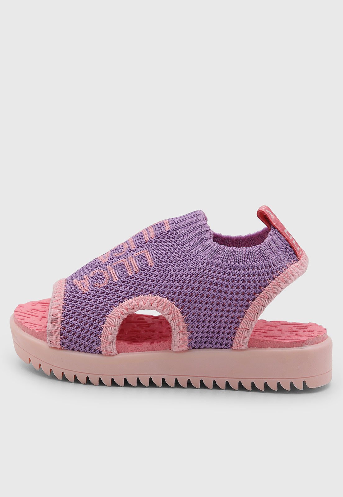 Vista 3 Infantil - Sandália Lilica Ripilica Knit Lilás/Rosa lilás rosa Lilica Ripilica lilás rosa