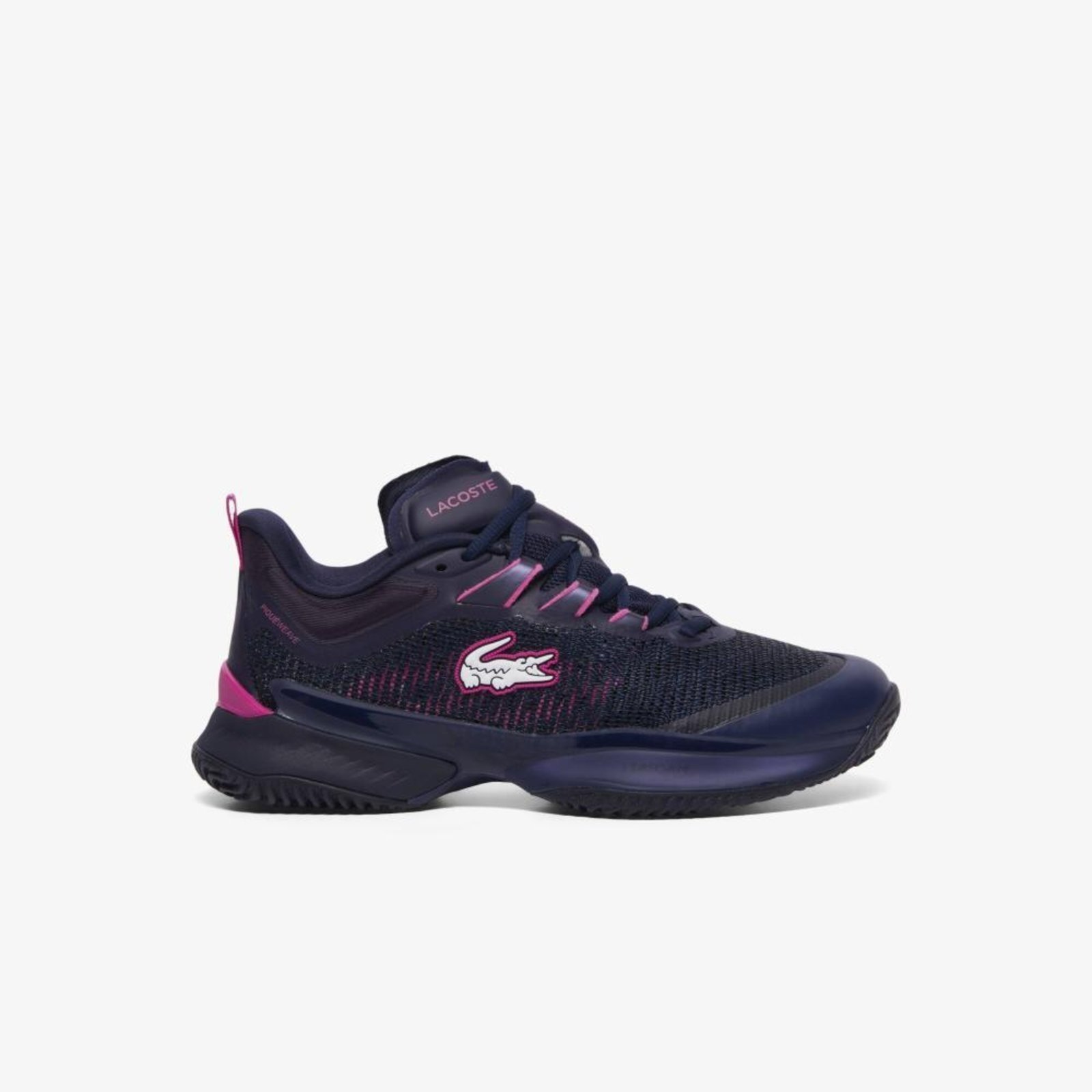 Vista 2 Tênis Lacoste Feminino AG-LT23 Ultra para quadra de saibro roxo roxo