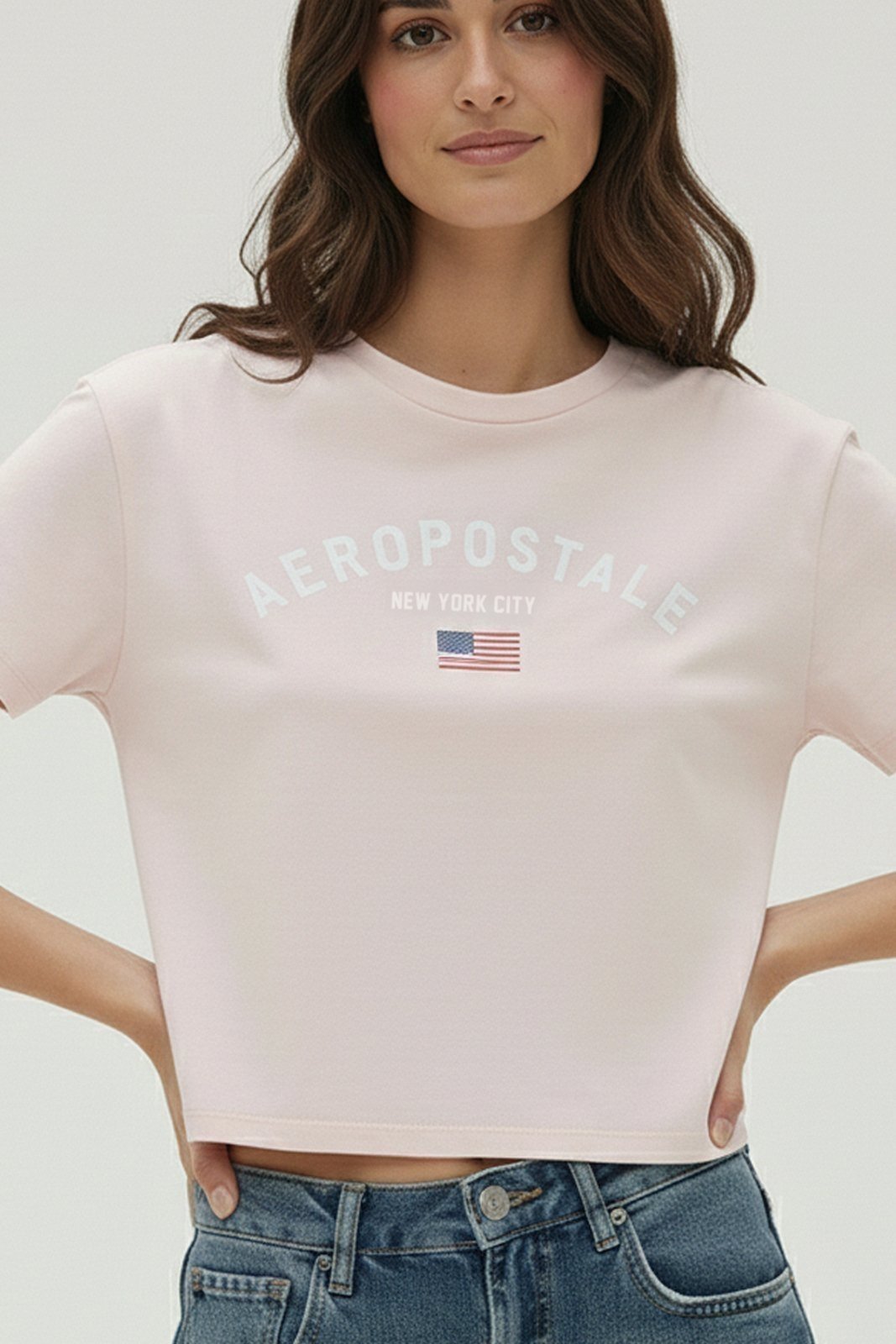 Camiseta Manga Curta Feminina Silkada Aéropostale 981201107 Rosa