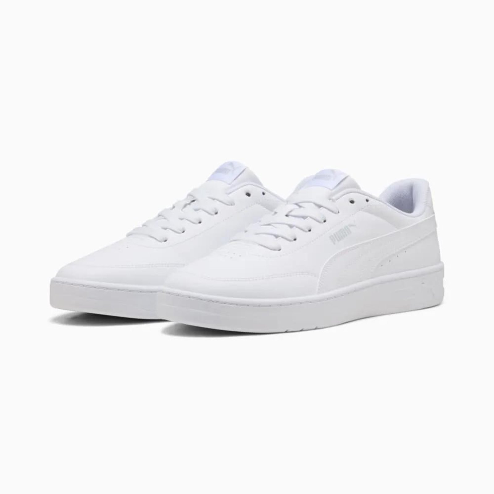 Vista 3 Tênis Puma Court Classic Clean Masculino branco Puma branco