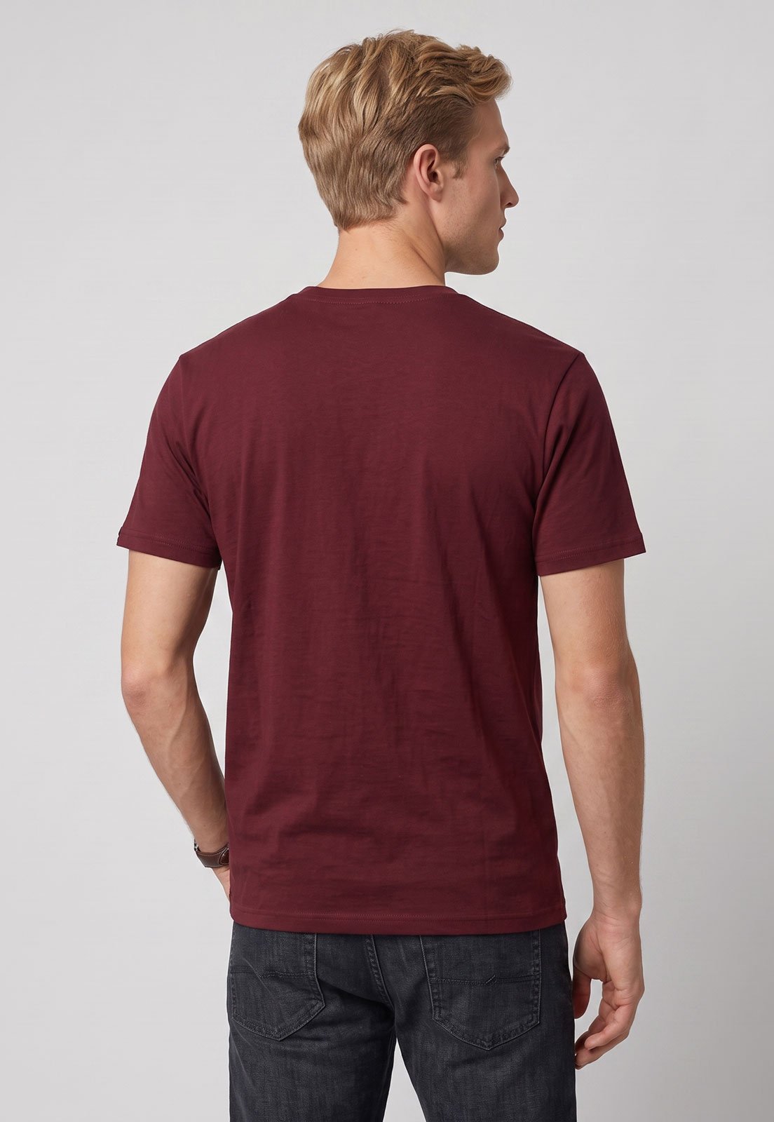 Camiseta Masculina Quiksilver Comp Logo Vinho