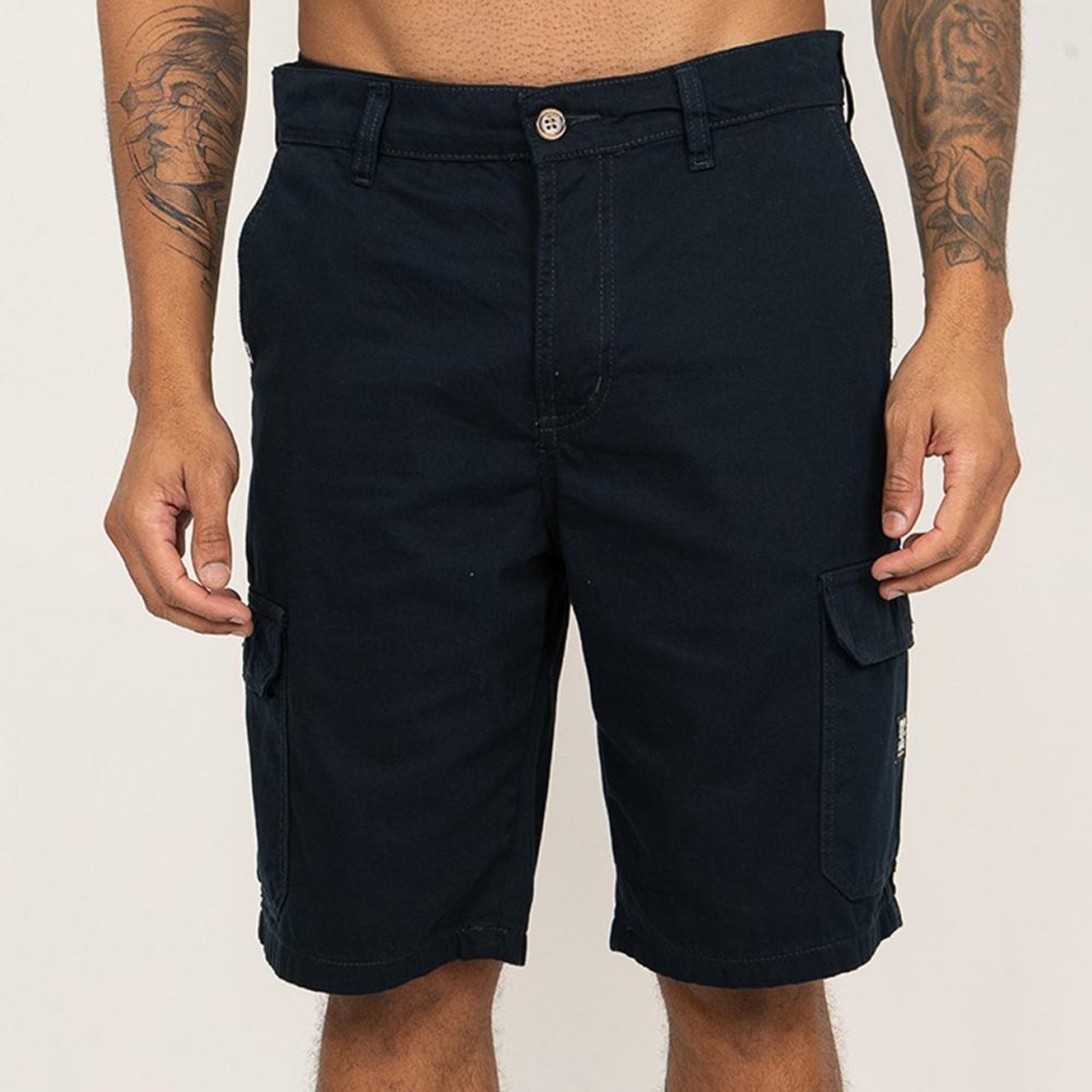 Bermuda DC Shoes Worker Cargo SM26 Masculina Azul Escuro