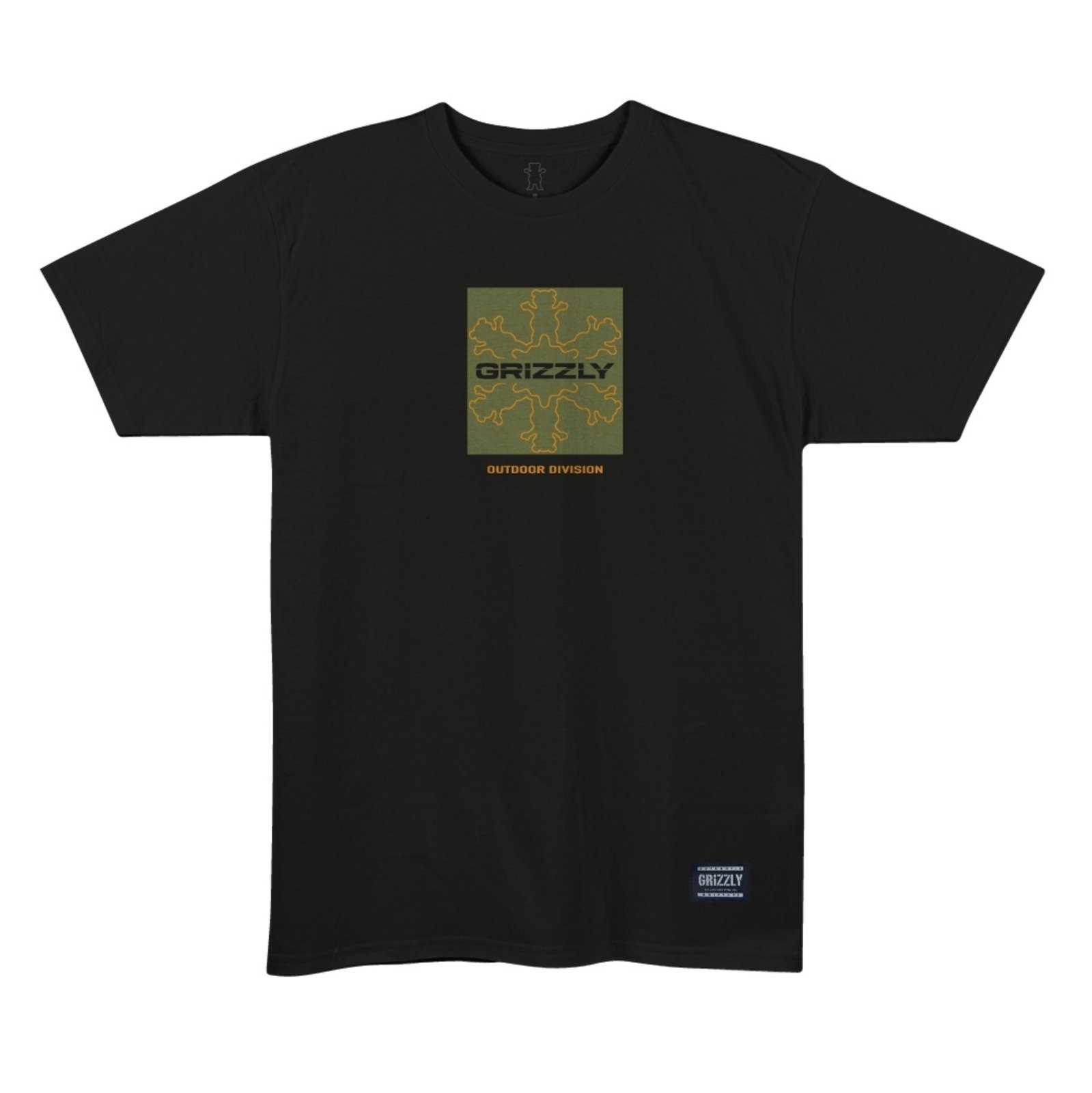 Camiseta Grizzly Box Outdoor Division Drift Tee - BLACK