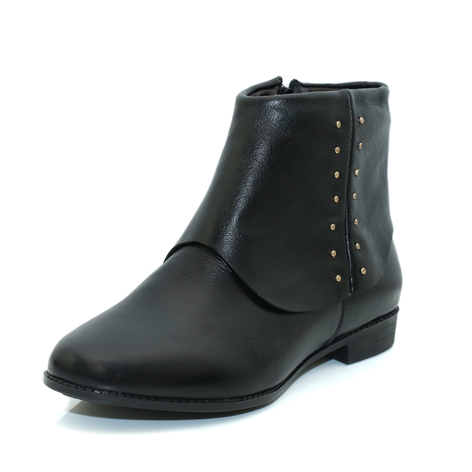 Bota Cano Curto Couro Tellini Store Preto