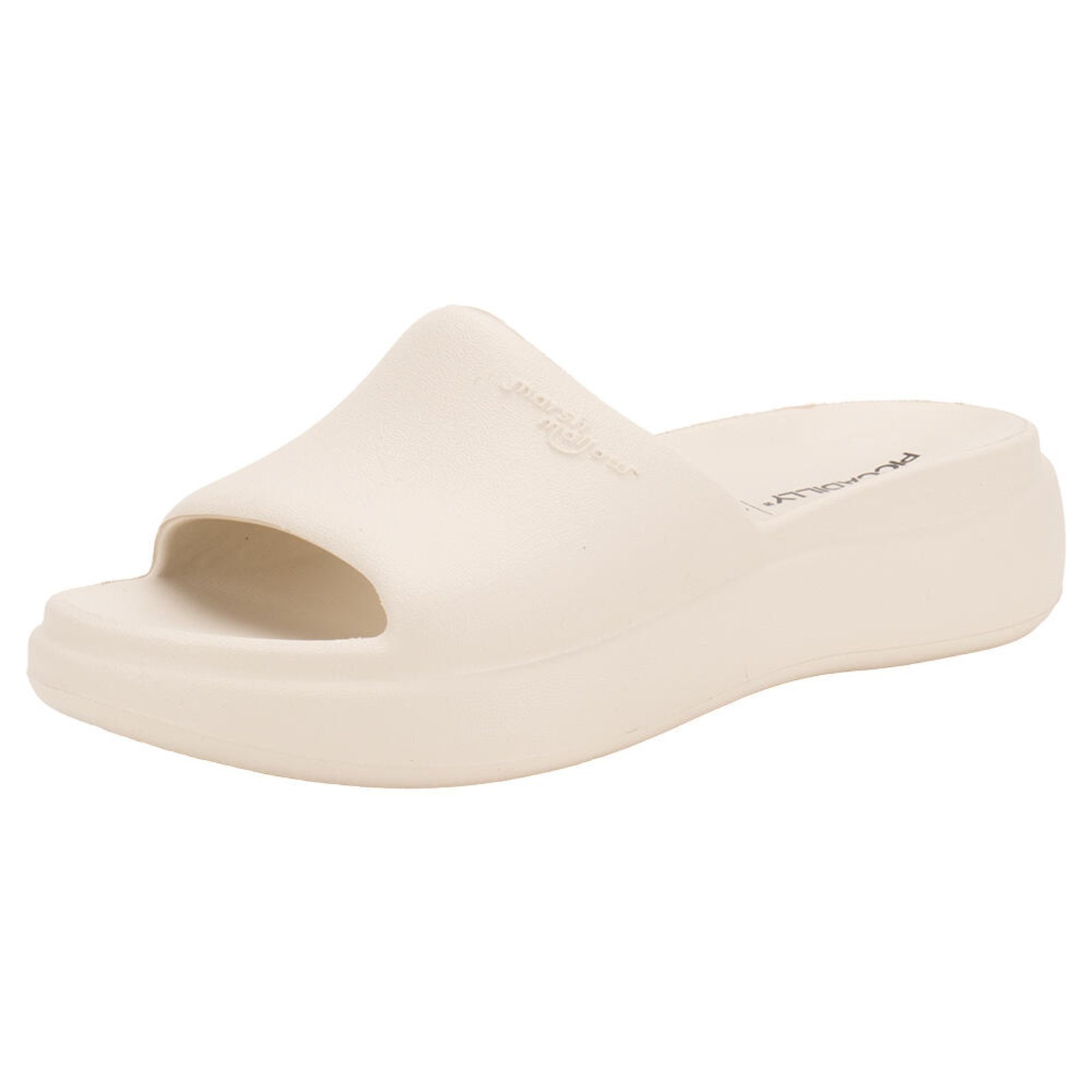 Tamanco Feminino Anabela Marshamallow Piccadilly C238003 0080003 Bege