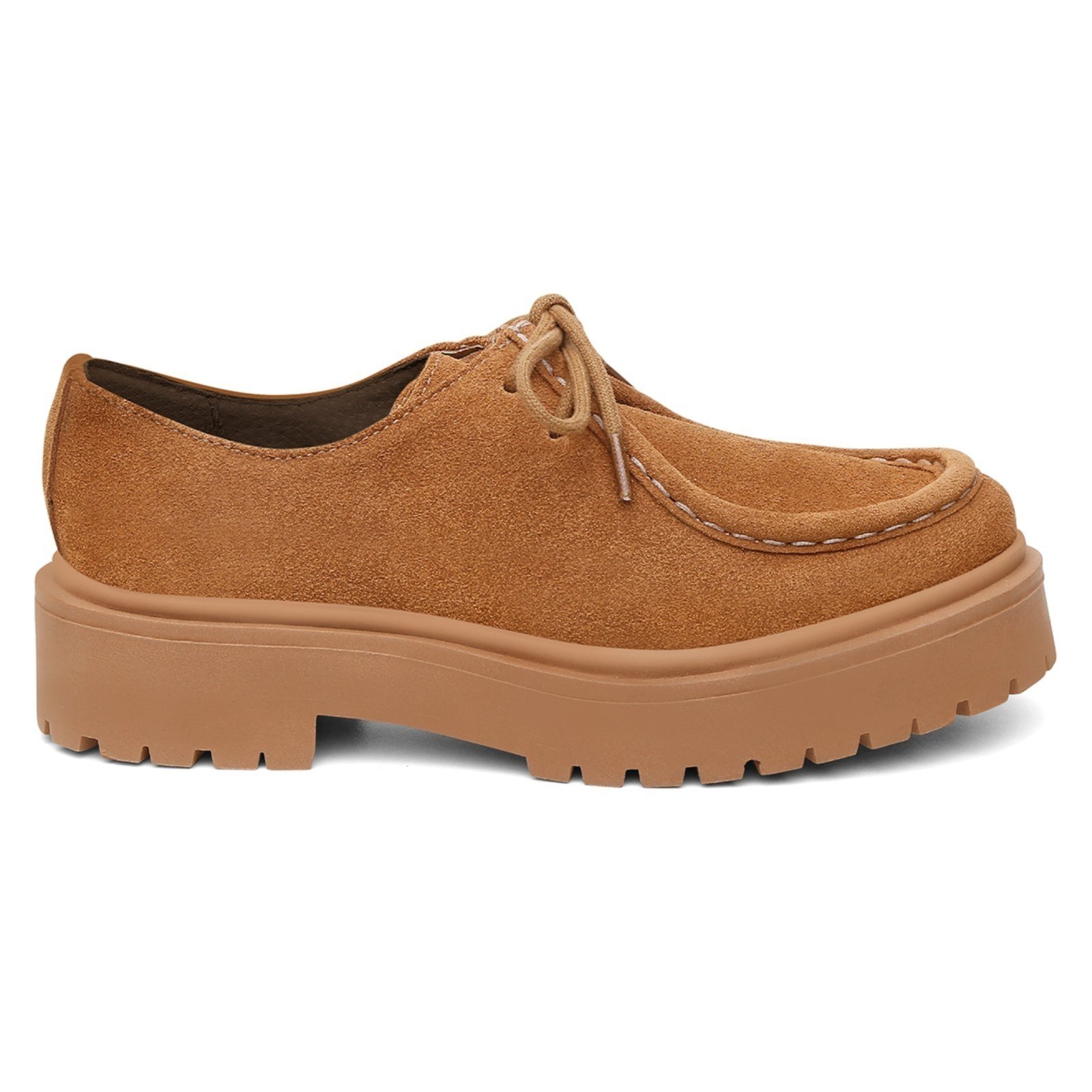 Mocassim Feminino Canadian em Couro Minimalista Conforto Diário Clássico e Moderno Marrom