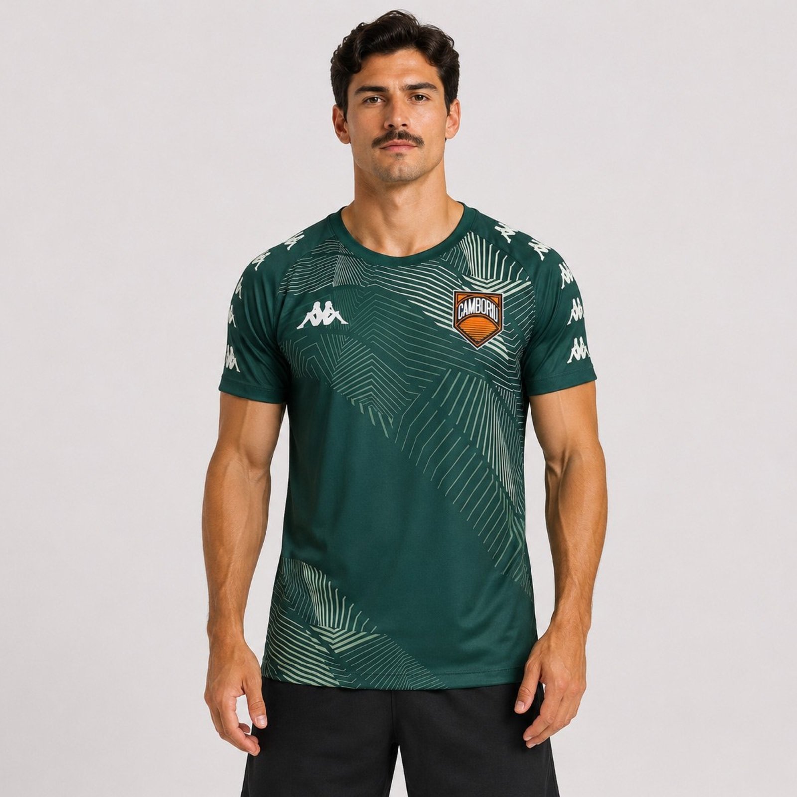 Camisa Kappa Camboriu Zurich Supporter Verde Escuro