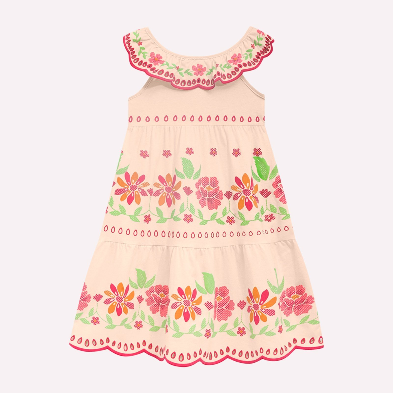 Infantil – Vestido Menina Flores Nanai