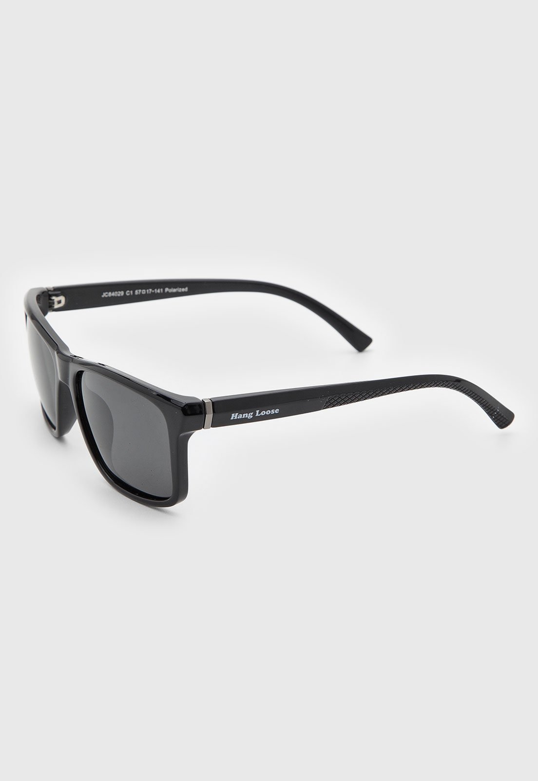 Óculos de Sol Hang Loose Retangular Preto