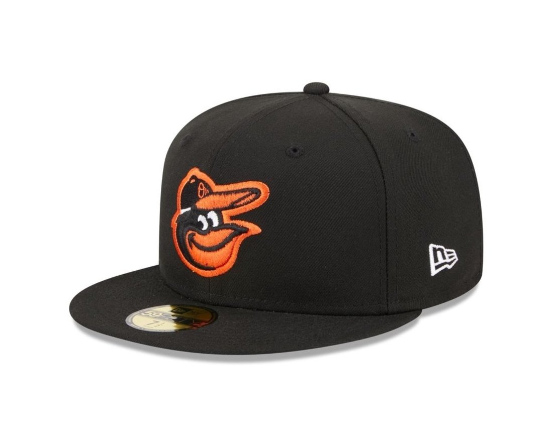 Bone New Era 59FIFTY Baltimore Orioles Preto