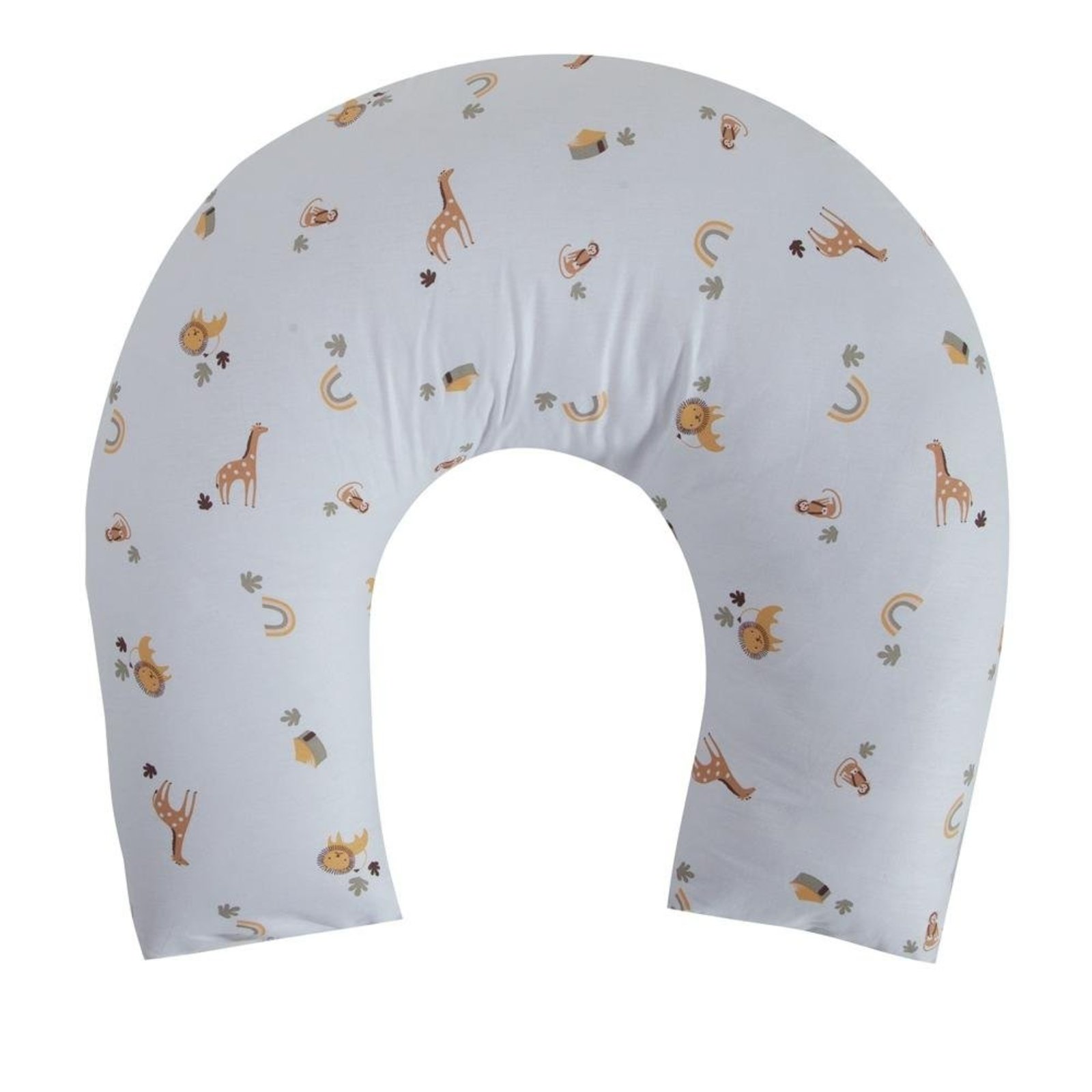 Infantil - Almofada de Amamentação Baby Percal 200 Fios Algodão - Boho Safari - 100% Algodão