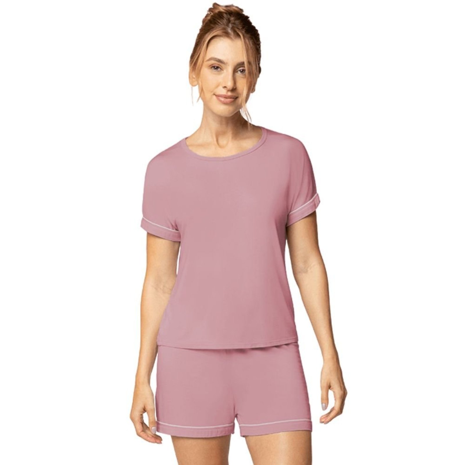 Pijama Short Dol em Viscose Adulto Feminino Lupo 24243