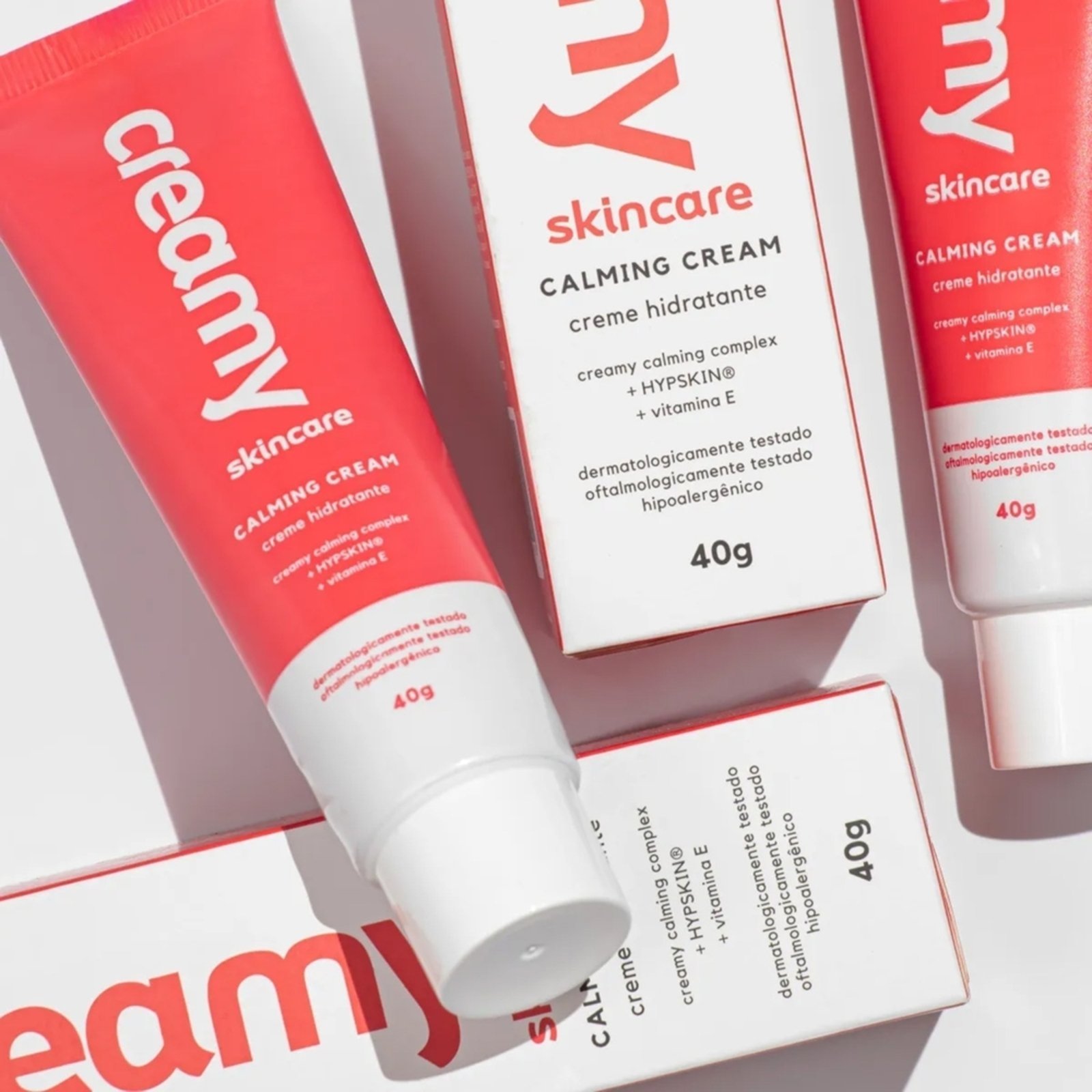 Vista 3 Kit Creamy Ácido Salicílico Antiacne e Calming Hidratante Facial (2 produtos) Creamy cream