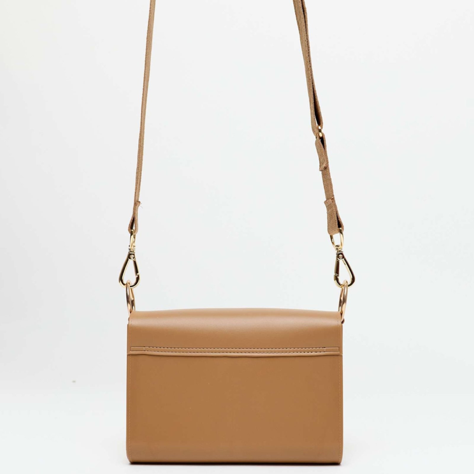 Vista 3 Bolsa Crossbody Easy Lança Perfume Metal Pr26 Feminino bege Easy Lança perfume bege