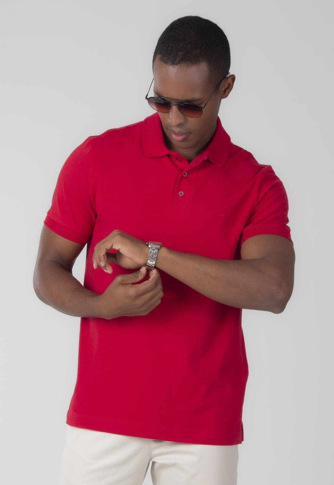 Polo Traymon Slim Vermelho