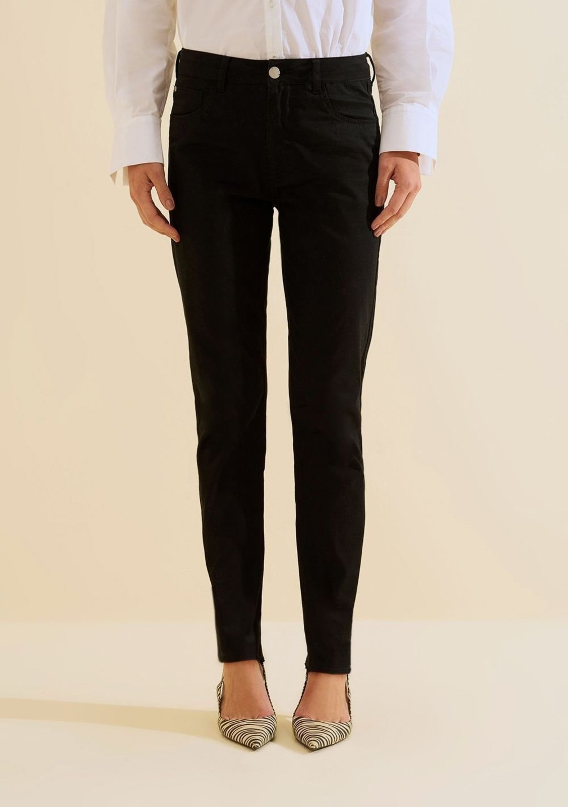 Calca Sarja Skinny Refino - Preto