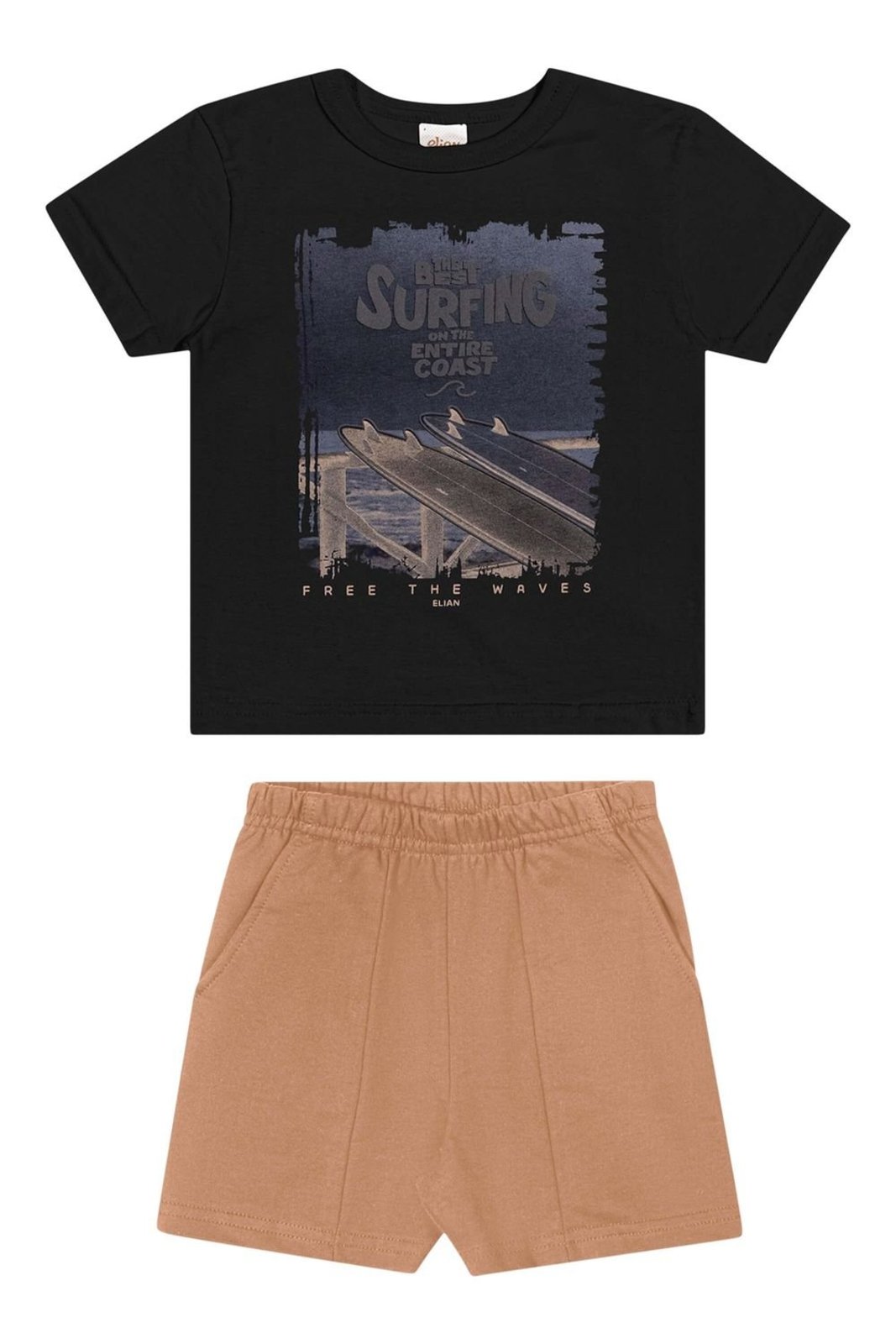 Infantil - Conjunto Menino Best Surfing Elian Preto
