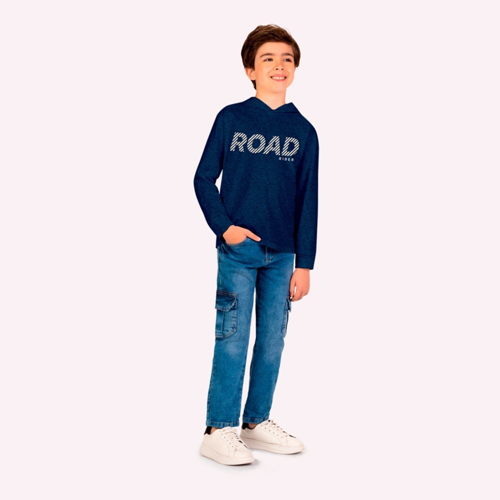 Infantil - Camiseta Menino com Capuz Kyly