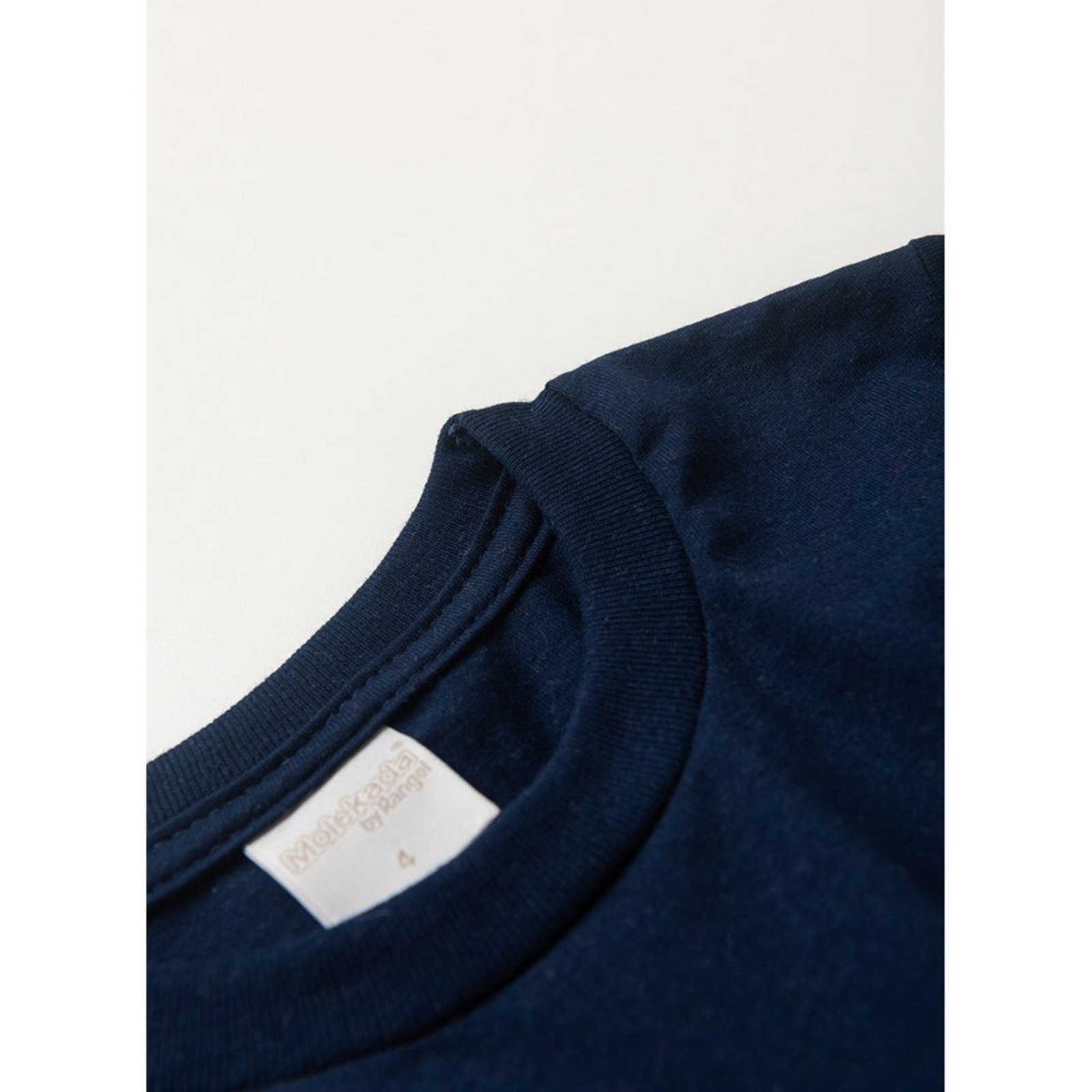 Vista 3 Infantil - Camiseta Inverno Menino Marinho Manga Longa em Meia Malha Molekada azul Molekada azul