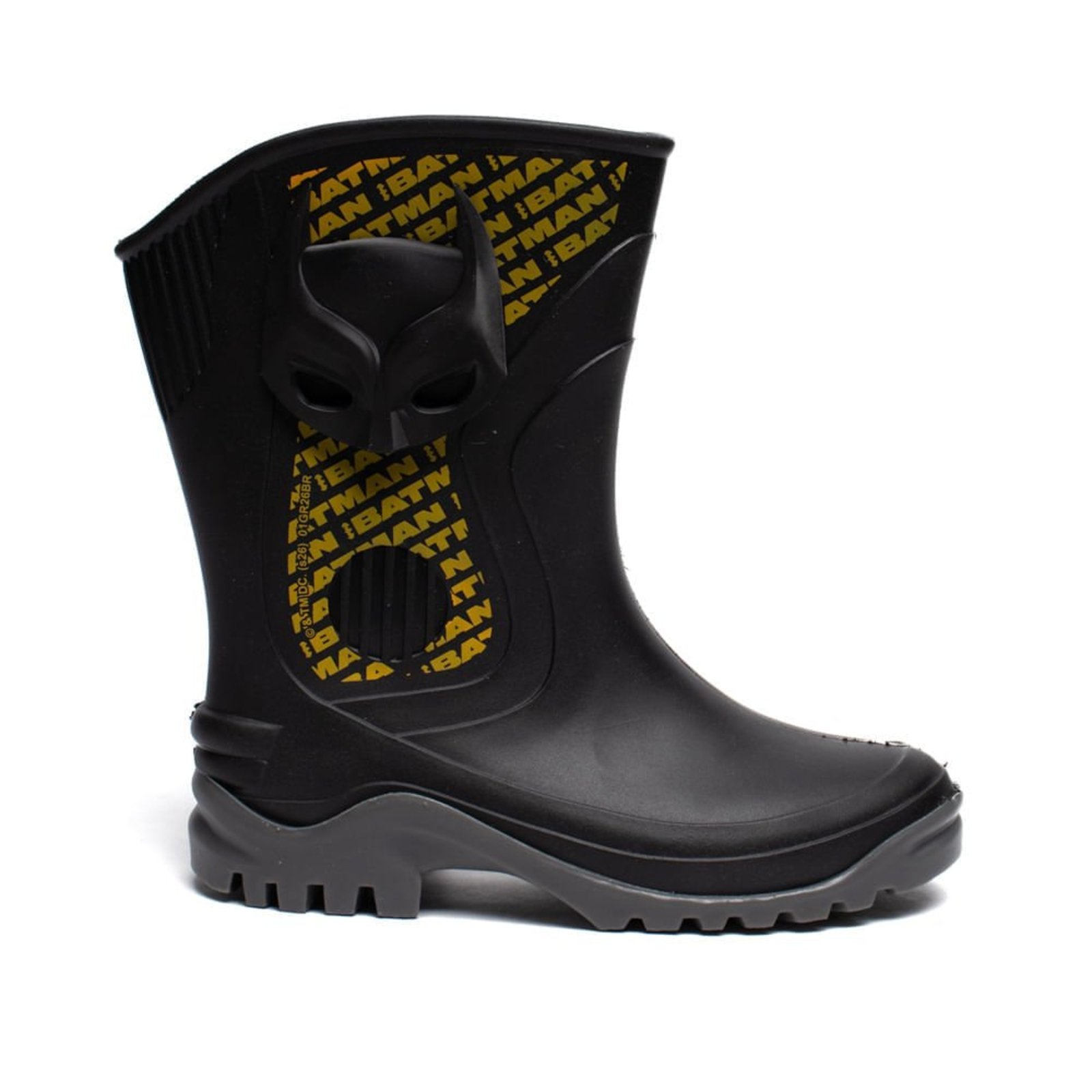 Infantil - Bota Galocha Grendene Batman Preto Cinza