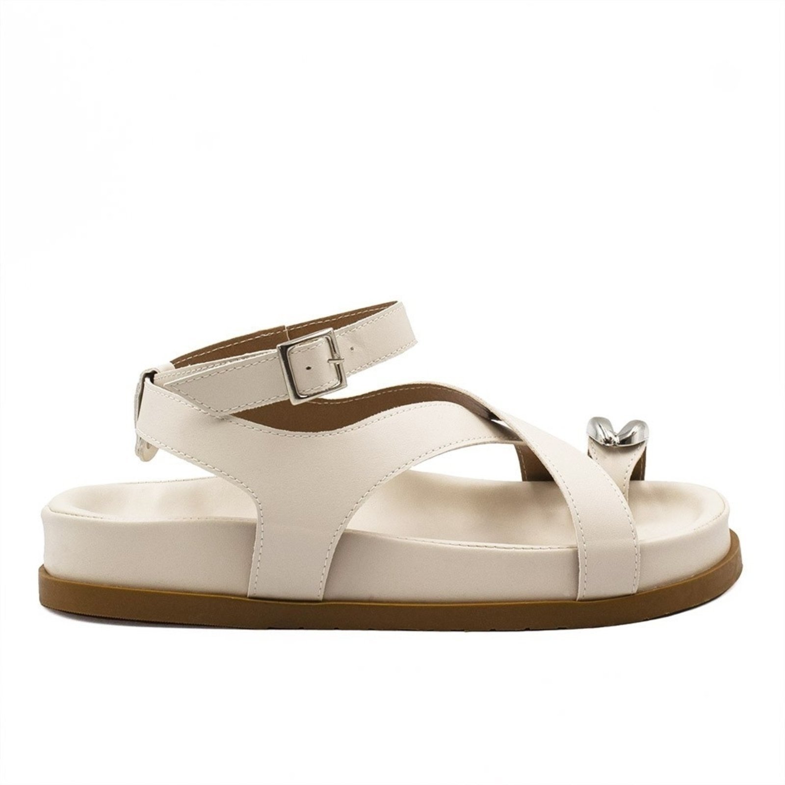 Papete Zatta Dedo Enfeite Metalizado Agnes Off White