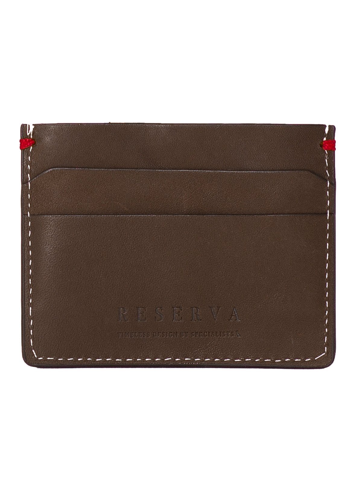 Vista 3 Porta Cartões Masculino Reserva Go Parma Couro Carteira Pequena Chocolate marrom RESERVA GO marrom
