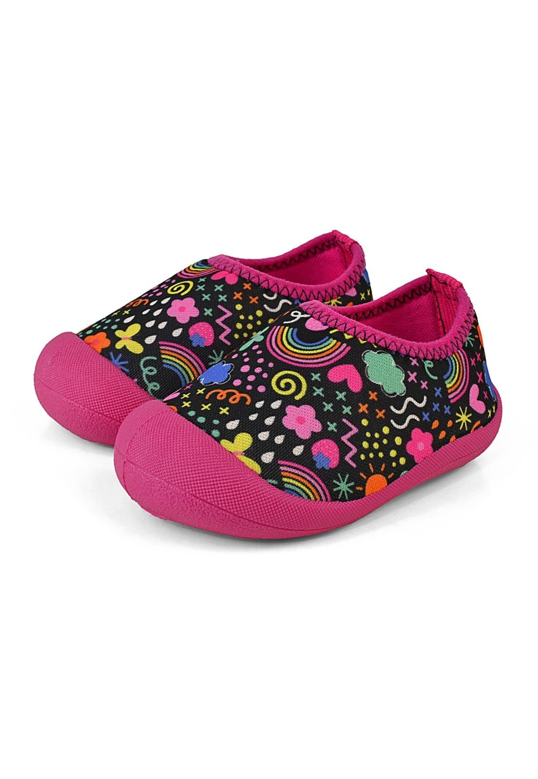 Vista 2 Infantil - Sapameia Menina Colorido Antiderrapante Casual Mzkid preto/rosa/roxo Mzkid preto/rosa/roxo