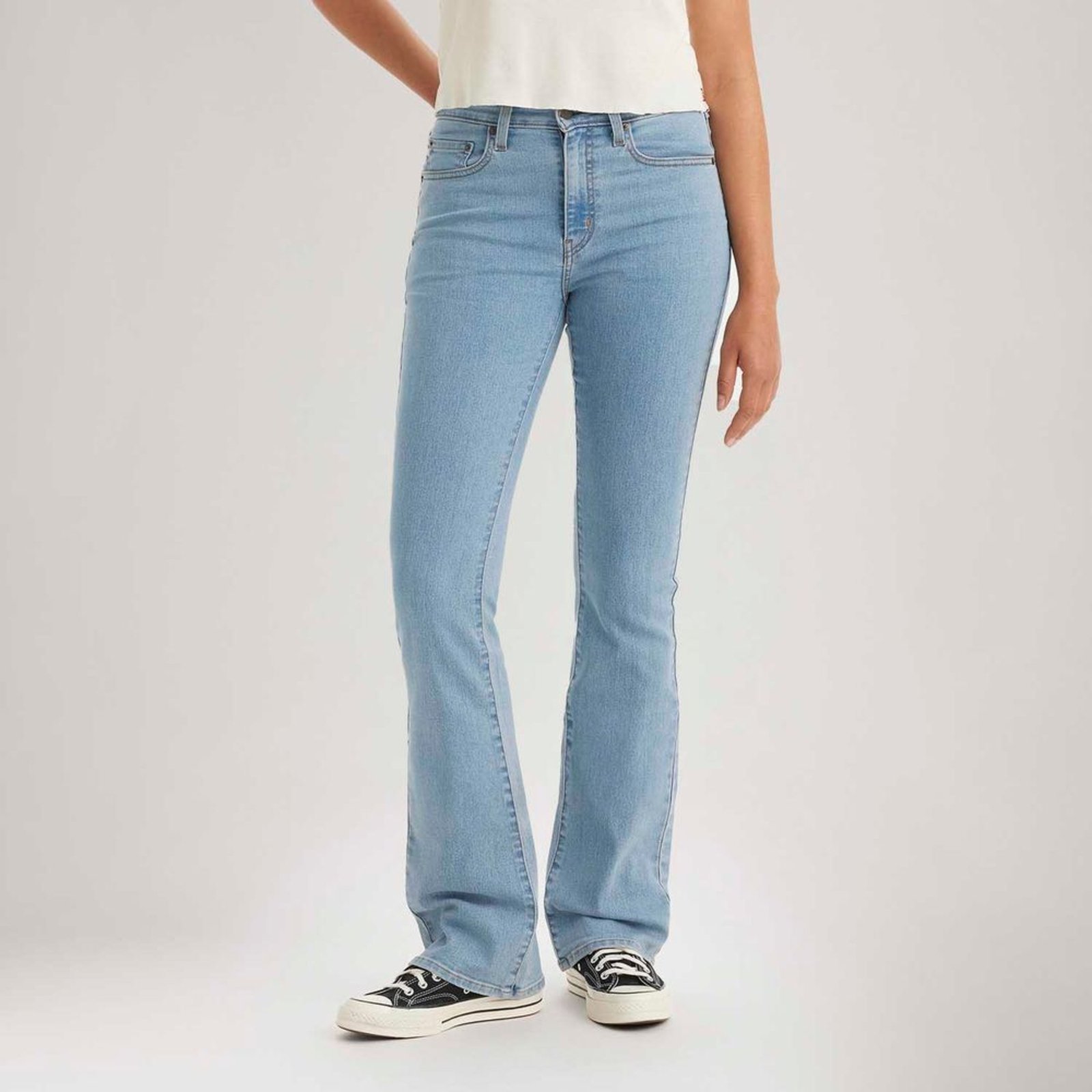 Calça Jeans Levi’s® 725 High Rise Bootcut Lavagem Clara