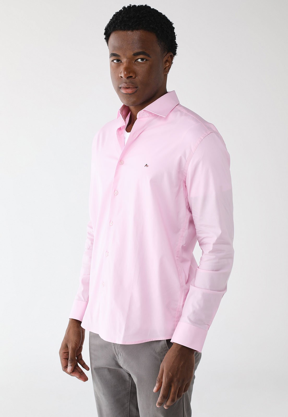 Camisa Aramis Reta Logo Rosa